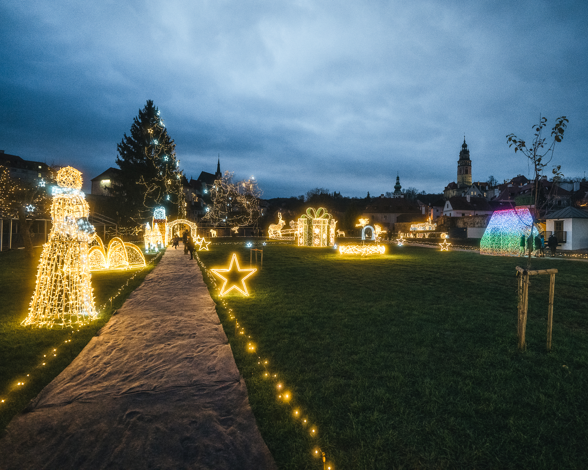 Světelný park rozzáří Český Krumlov