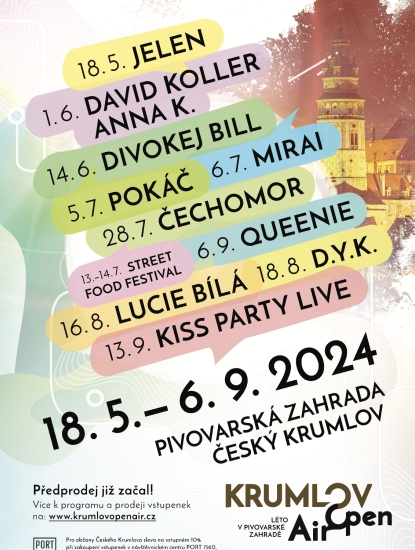 Sleva pro Krumlováky na KRUMLOV OPEN AIR